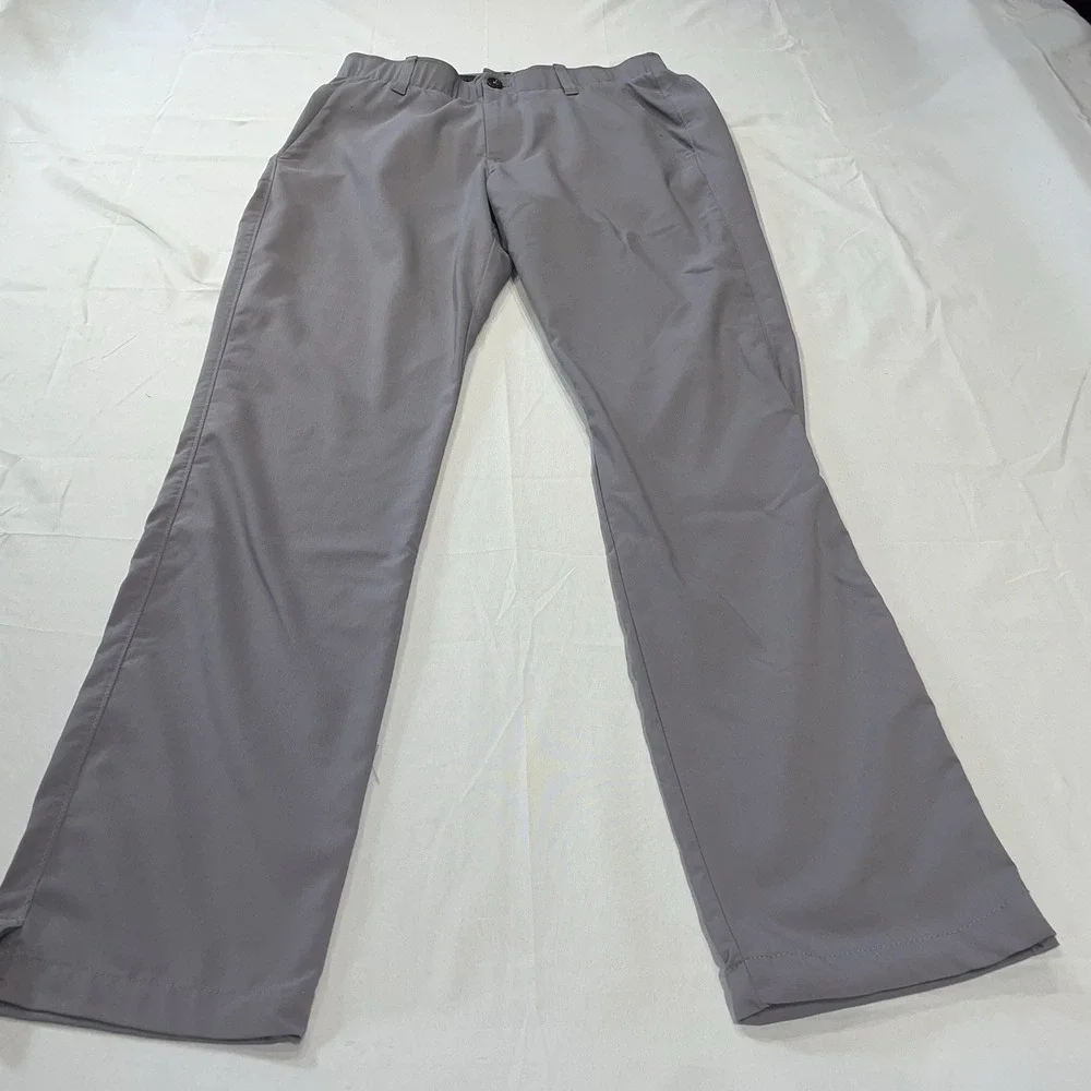 Under Armour Mens Gray‎ Golf Pants Performance Tapered 30/32